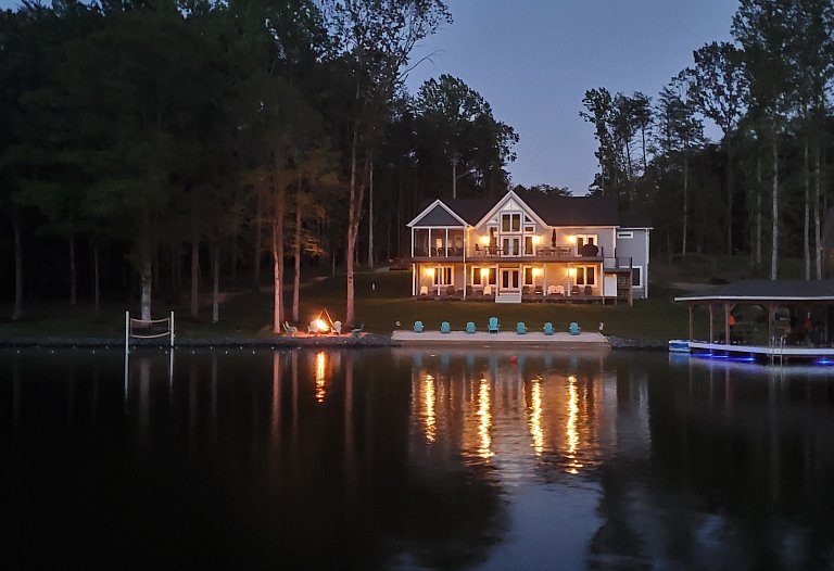 The Blue Bayou Waterfront Lake Anna Vacation Rental Home with Private Dock